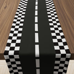 Race Car Birthday Party Decorations table runner on party table