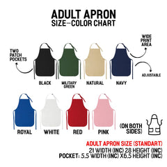 Customizable chef apron for men and women