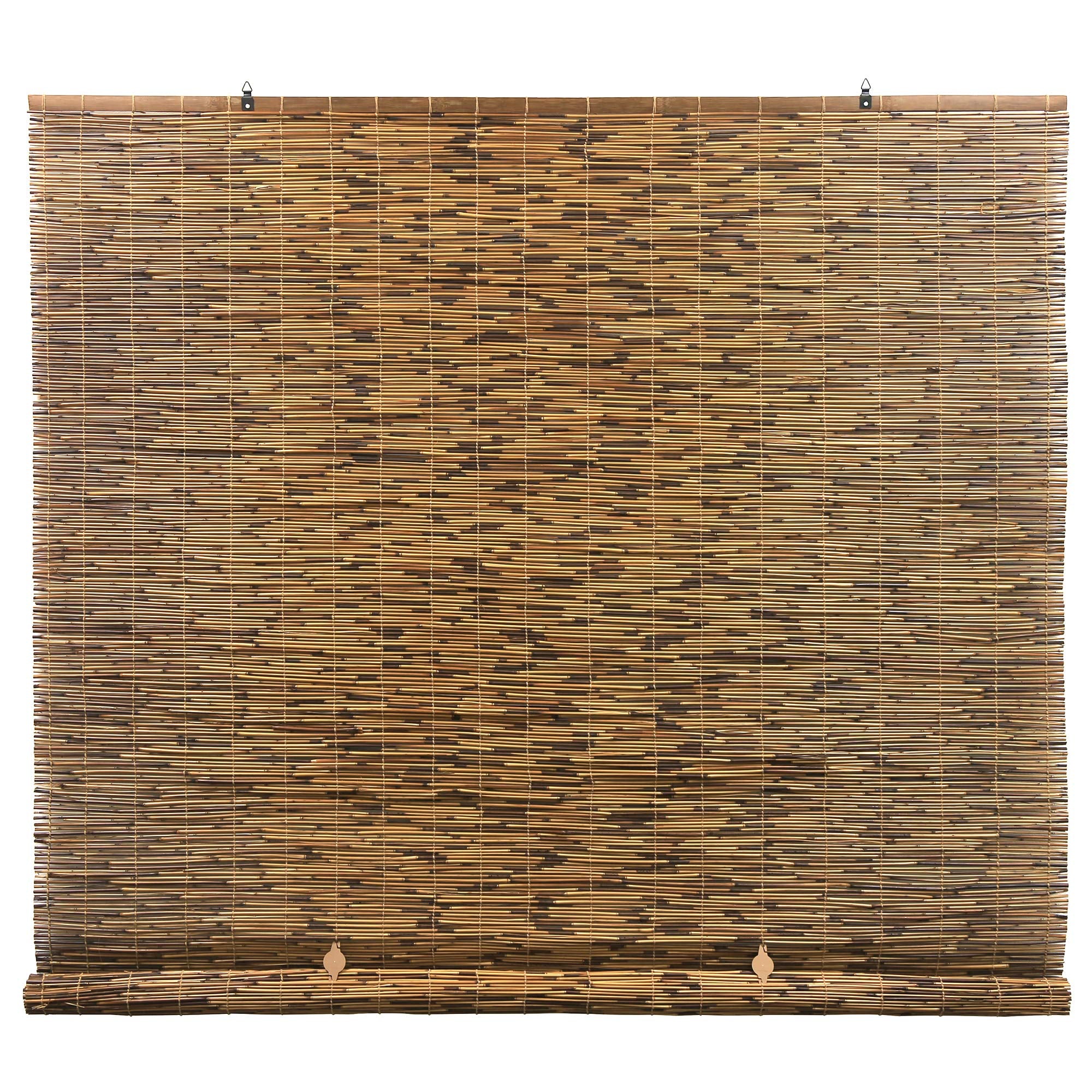 Radiance cordless bamboo blinds Cocoa 48x72 on window
