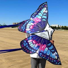 Rainbow butterfly kite 55x28 single line for outdoor use