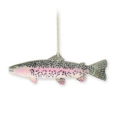 Rainbow Trout Fish Christmas Ornament birch wood 1/8 inch thick