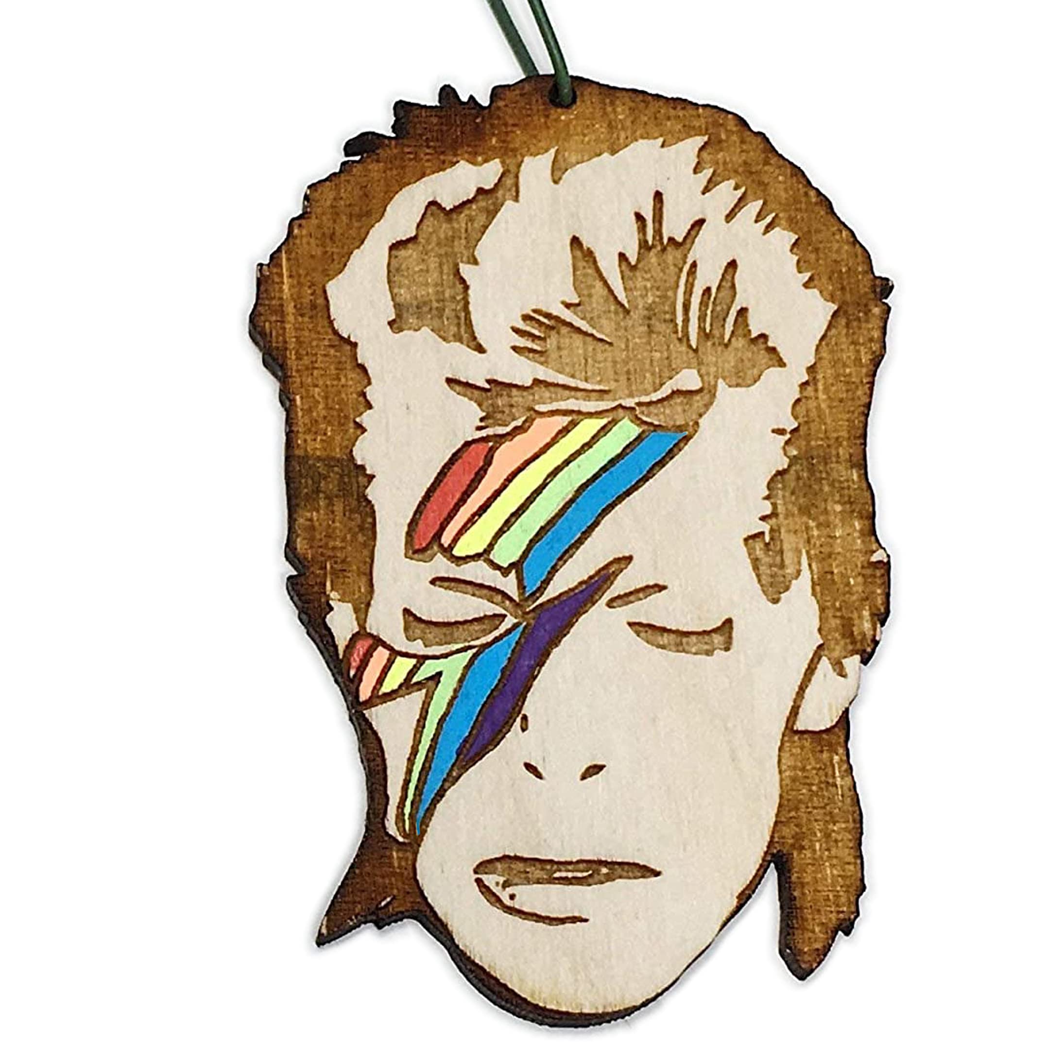 RAINBOWIE Christmas Ornament birch wood hand-made in USA