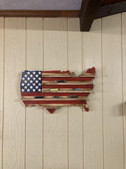 Three backing boards with hanging rings for wall mounting