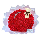 Ramo Buchon Valentine ribbon roses kit image