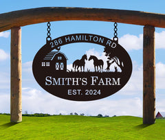 Ranch Barn Decor sign for pasture gate