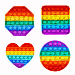 Random 4 Pcs Fidget Toys silicone pop fidget set
