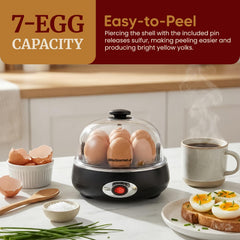 7-egg capacity egg cooker with measuring cup