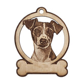 Rat Terrier Ornament natural wood material