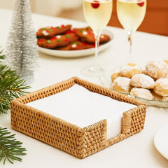 1 pack square rattan napkin holder product image