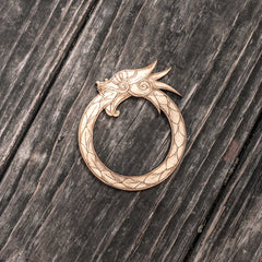 Maple wood Celtic dragon ornament 1/4 inch thick