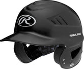 Rawlings COOLFLO batting helmet black front view