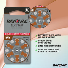 Rayovac mercury free 312 hearing aid battery