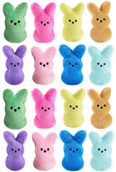 Rdogeia Easter stuffed bunny plush toy 16pcs pack