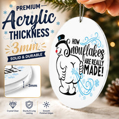 Durable mica print ornament for 2026 tree