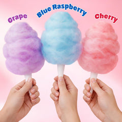 55 cotton candy cones included in the kit