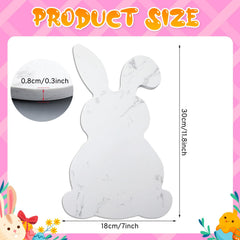 Reallnaive marble Easter bunny board close up edge