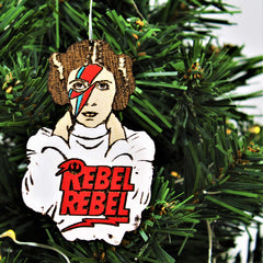 Hand-painted sci-fi ornament Portland studio