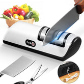 Rechargeable cordless knife sharpener with USB charging cable