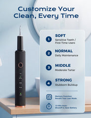 Rechargeable USB-C ultrasonic dental cleaner 1500mAh