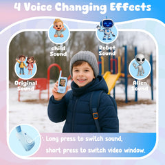 Rechargeable handheld video walkies talkies for kids