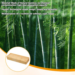 rectangular wood bamboo tray size 11.02 x 3.94 in