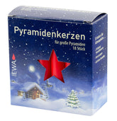 Red 16mm diameter candles box of 18