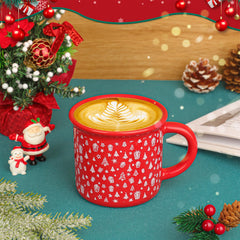 260ml red ceramic mug image