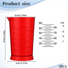 4 oz plastic measuring cup with ml and oz markings