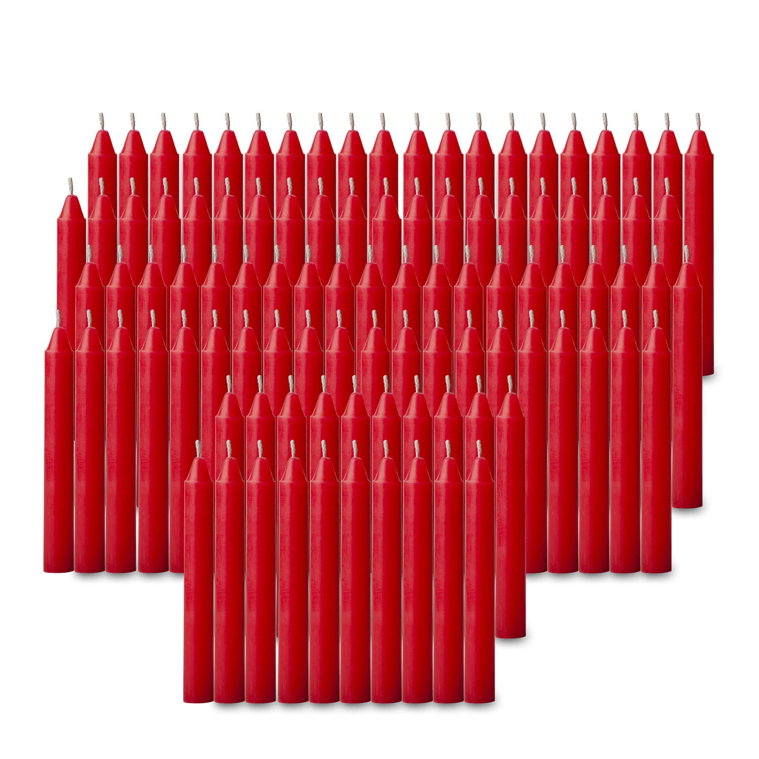 Red candles 100-pcs box for Christmas tree decor