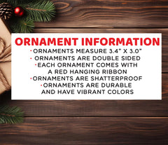 Lightweight durable aluminum ornament with vibrant colors for keepsake