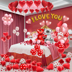 red heart balloons 10in included in kit