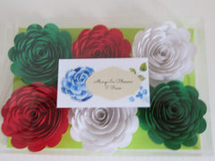 Three dimensional cardstock roses Always In Blossom