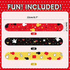Red yellow and black cartoon design wristbands
