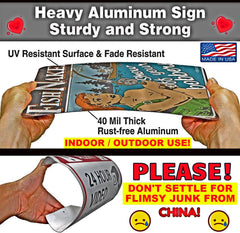 Redneck LOL humor sign ideal for man cave bar garage decor