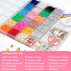 Six millimeter clay beads with 2 millimeter holes from Redtwo kit