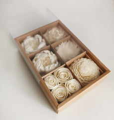Sola Flower Sesbania wood with cotton wick
