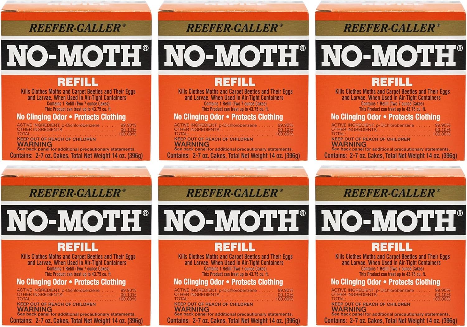 Reefer-Galler NO Moth Closet Hanger Refills box
