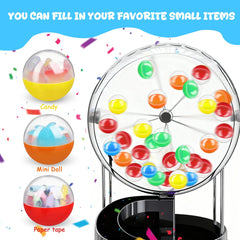Refillable gumball machine capsule ball for easy loading