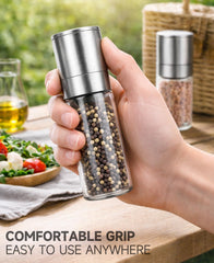 Refillable pepper grinder for everyday kitchen use
