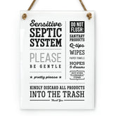 Reilly Originals 6x8 inch septic system sign front view