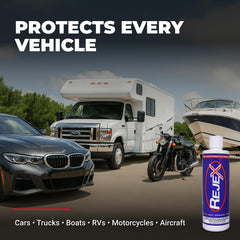 RejeX coating protecting gel coat fiberglass and plastic surfaces