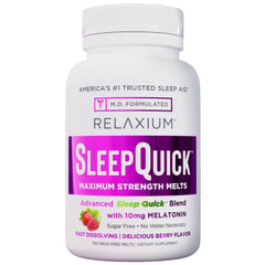 Relaxium Sleep Quick Melts berry flavor packaging