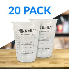 Reli 8 oz resin mixing cup 20 piece set