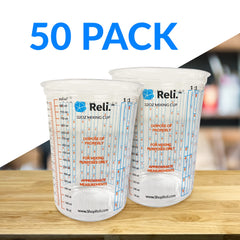 Reli disposable measuring cups 50pcs bulk pack