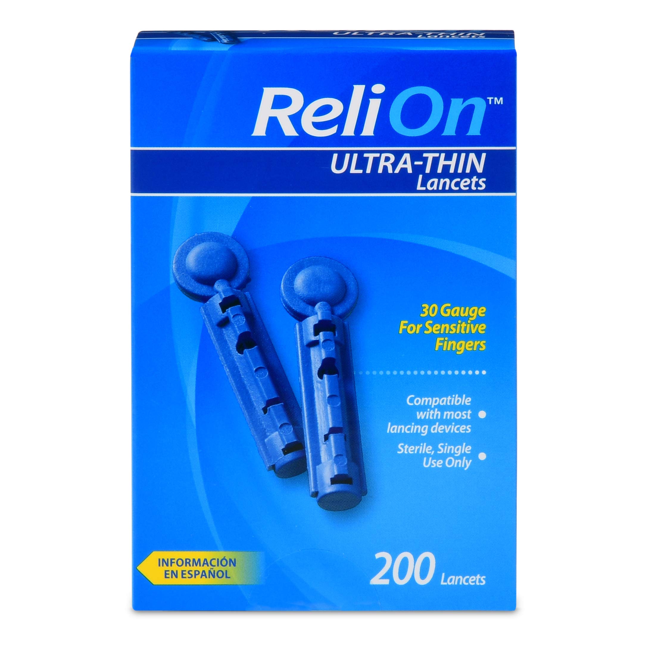 ReliOn 30G Ultra Thin Lancets 200-ct Pack of 2 product image