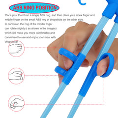 Removable animal toppers on Plum Garden chopsticks