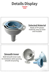 Removable filter strainer for clear pouring