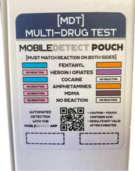 3-step process components: swab crush test pad in pouch