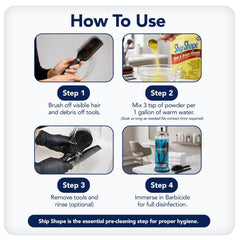 pre-cleaning tool cleaner for salon tools Barbicide prep