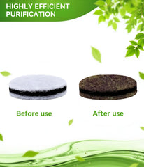 Replacement carbon filter cartridge for easy on-the-go changes